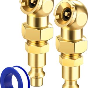 LUMITECO Air Chuck Set for Tire Inflation, 2-Pack
