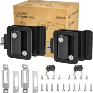 RV Door Lock Set - 2 Pack w/ Deadbolt & Keys