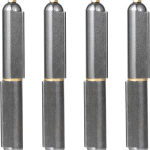 4-Pack 6" Heavy-Duty Weld-On Hinges, Carbon Steel