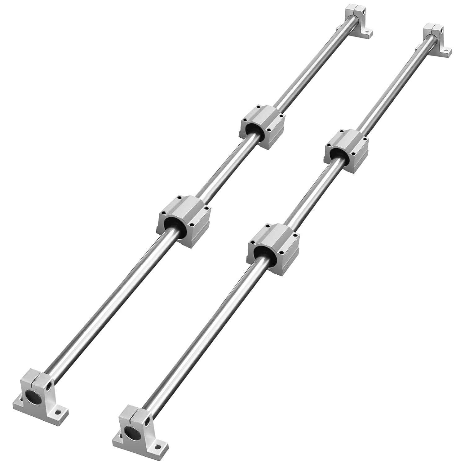 VEVOR SFC16 Linear Rail Kit 2x1000mm w/ Blocks & Supports