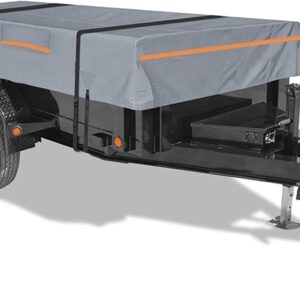 GEOUXZA 420D Trailer Cover for Big Tex 35SA-RS (B Gray)