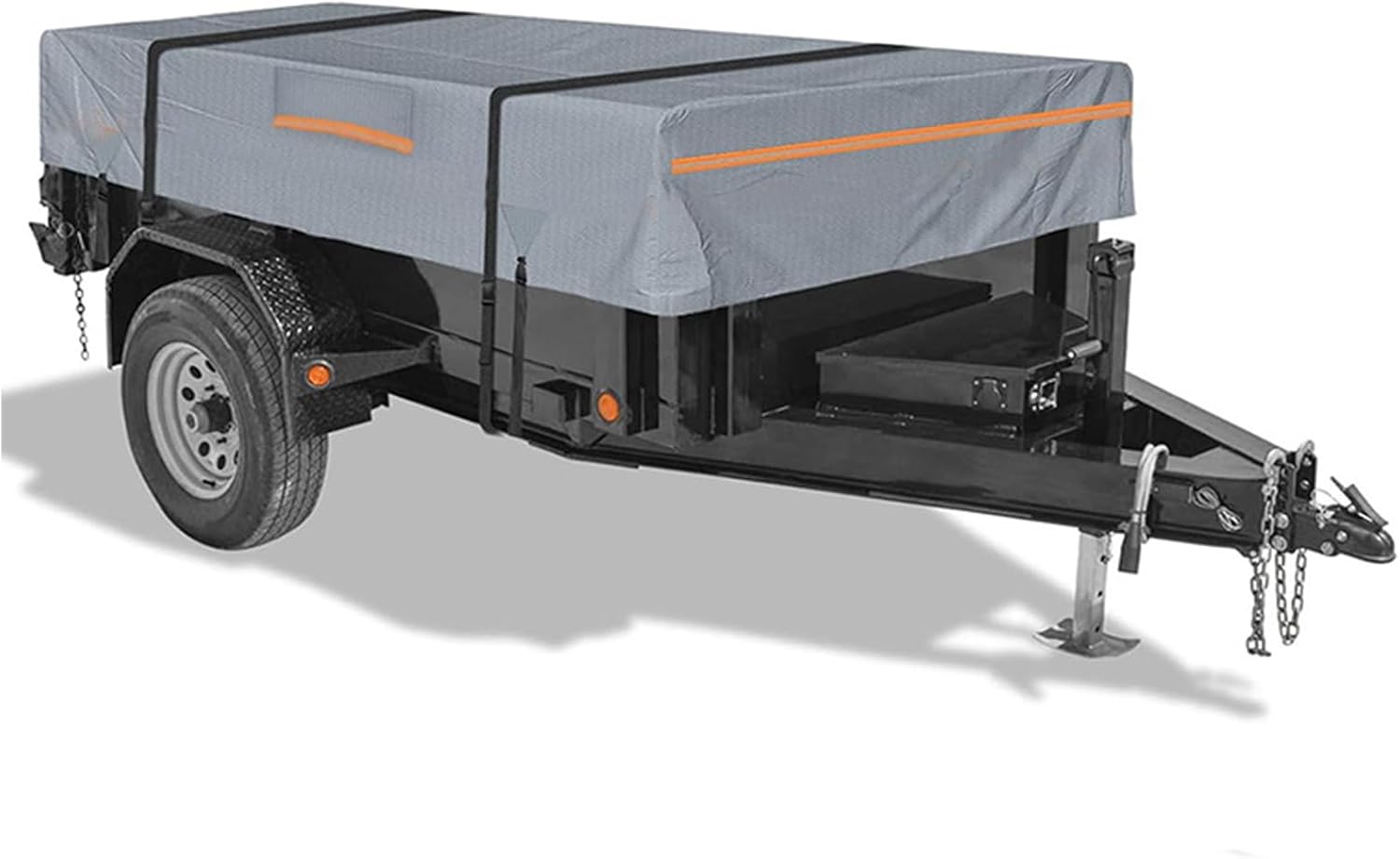 GEOUXZA 420D Trailer Cover for Big Tex 35SA-RS (B Gray)