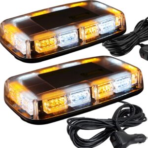 ASPL 48LED Roof Strobe Light (Amber/White) - 12-24V