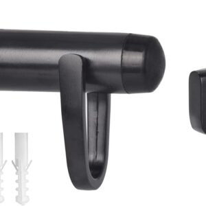 HOMOTEK Heavy-Duty Door Stopper, Black - 1 Pack