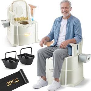 Hybodies 500 Lbs Heavy Duty Bedside Commode Chair