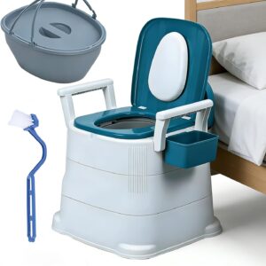 Portable Bedside Commode Chair for Adults & Seniors