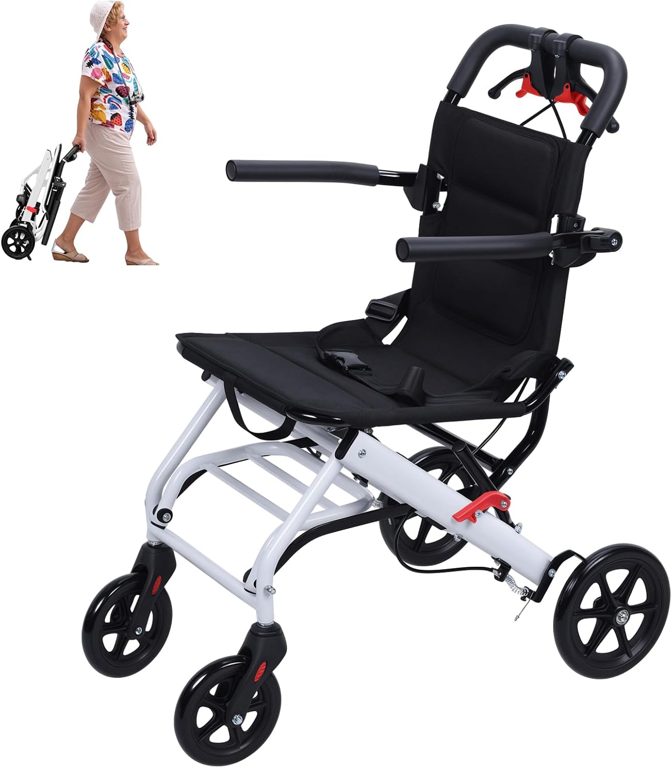 Ultra-Light Folding Wheelchair - 13.66 lbs