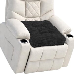 idee-home Recliner Cushion for Elderly, 20x20x5in Black Corduroy