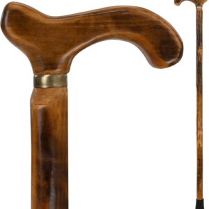 Vive Willow Wooden Cane – Lightweight & Ergonomic – 36"