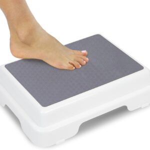 Vive 4.5in Bath Step Stool – Slip-Resistant, Stackable, Safe for All Ages