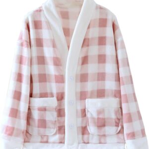 Cozy Sherpa Fleece Jacket for Women – Warm Loungewear