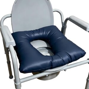 Blue Bedside Commode Cushion 16.5x16.5in - OROZCOR