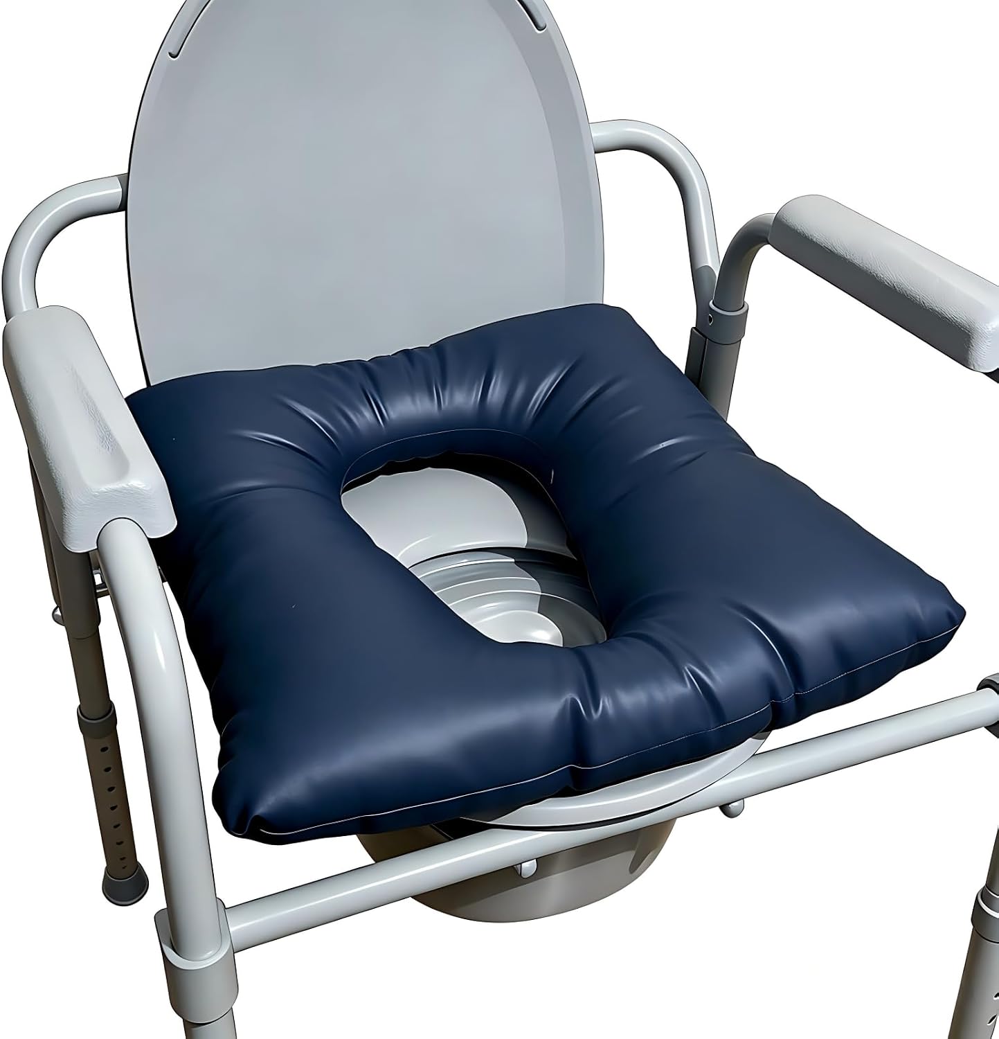 Blue Bedside Commode Cushion 16.5x16.5in - OROZCOR