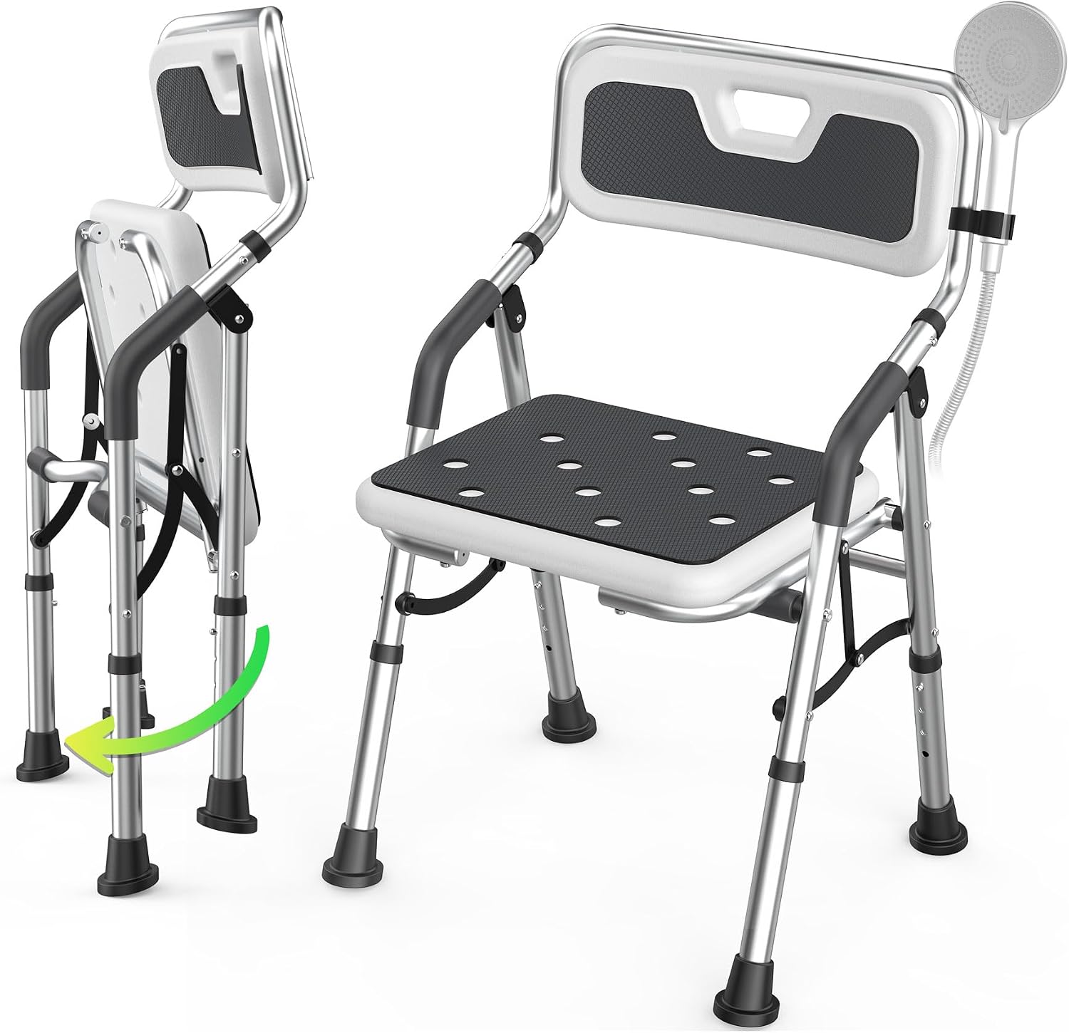Folding Shower Chair for Seniors & Disabled