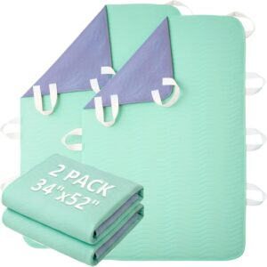 GOJVT Reusable Bed Pads w/ Handles 2-Pack