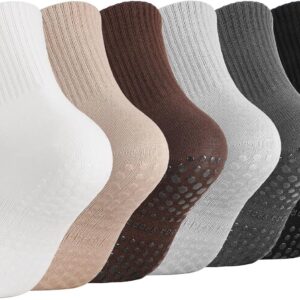 Non-Slip Pilates Socks with Grips for Men & Women